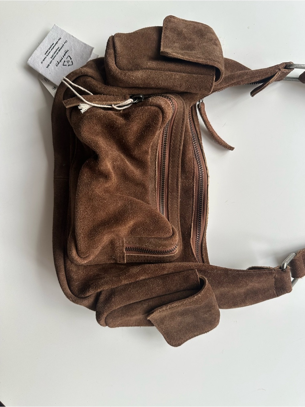 Free People brown suede shoulder bag - Picture 3 of 3
